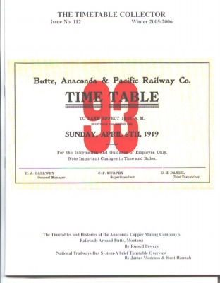Issue 112  (Winter 2005-06 35-pages) 